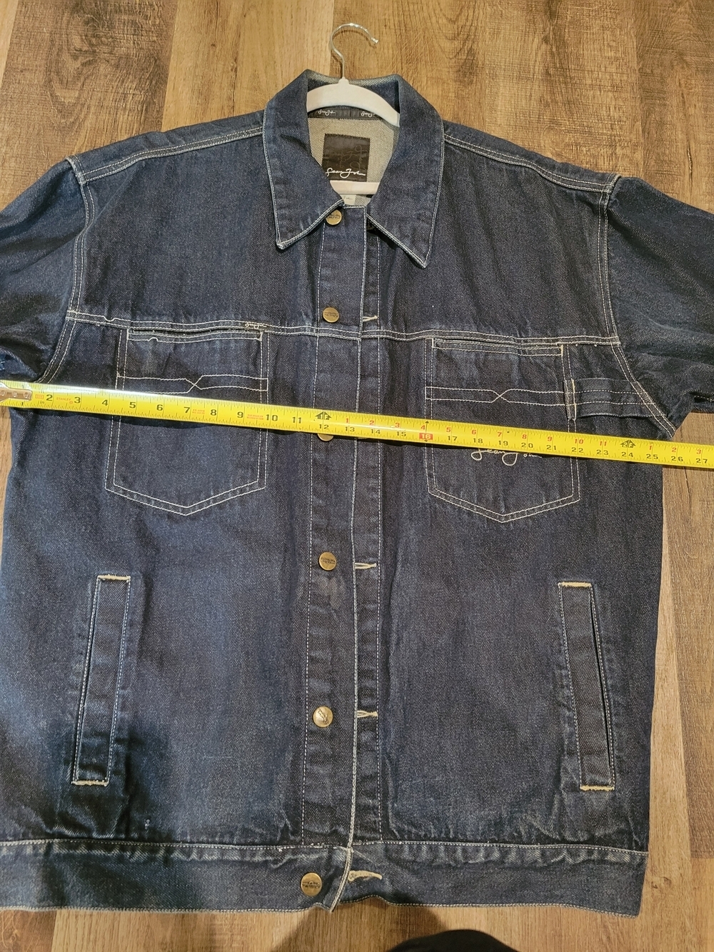 Sean John Dark Blue Denim Jacket - Picture 12 of 16